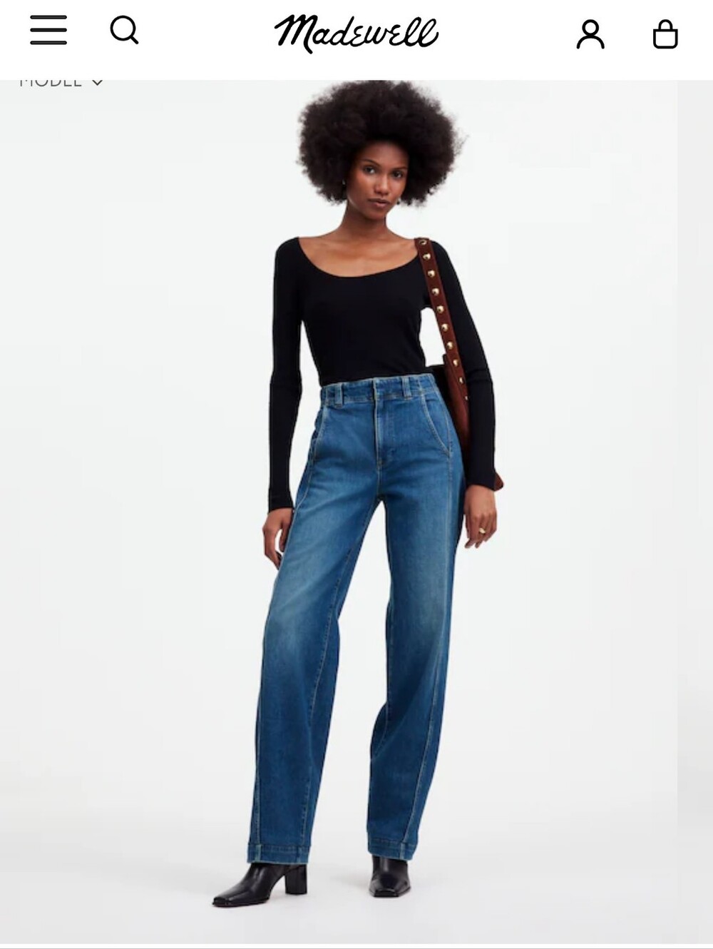 Madewell Tapered Denim Trousers NWT
